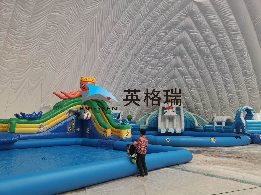 氣膜搭建的室內水上樂園，你心動了嗎？